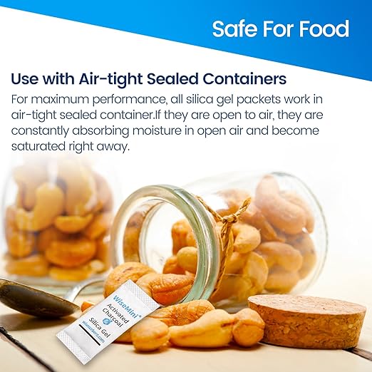 300Pcs 0.5g Desiccant Packs, High Absorption Capacity for Moisture Absorber, Food Safe Silica Gel Packets for Storage,Laser Printing - 100% Ink-Free