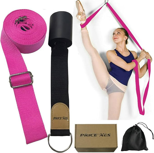 Door Flexibility & Stretching Leg Strap - Great for Ballet Cheer Dance Gymnastics or ANY Sport Leg Stretcher Door Flexibility Trainer Premium stretching equipment-FlexoryFit