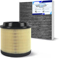1Pcs Cabin Air Filter & 1Pcs Engine Air Filter Accessories Compatible with Ford Bronco 2026 2025 2024 2023 2022 2021 2.3L 2.7L Engine Cabin Air Filter Automotive Replacement for CF12772&MB3G-9601AA