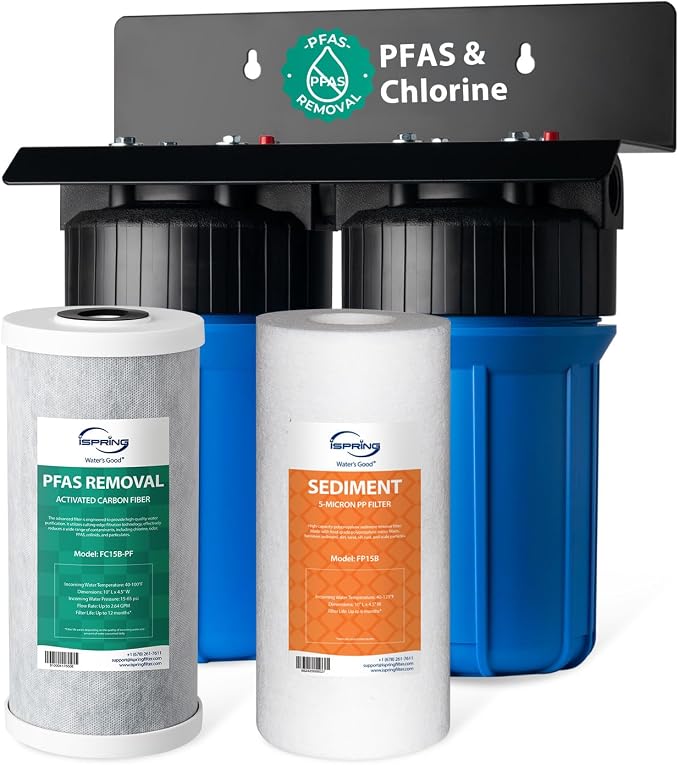 iSpring PFAS Whole House Water Filter System, SGS-Tested to Remove up to 99% by iSpring