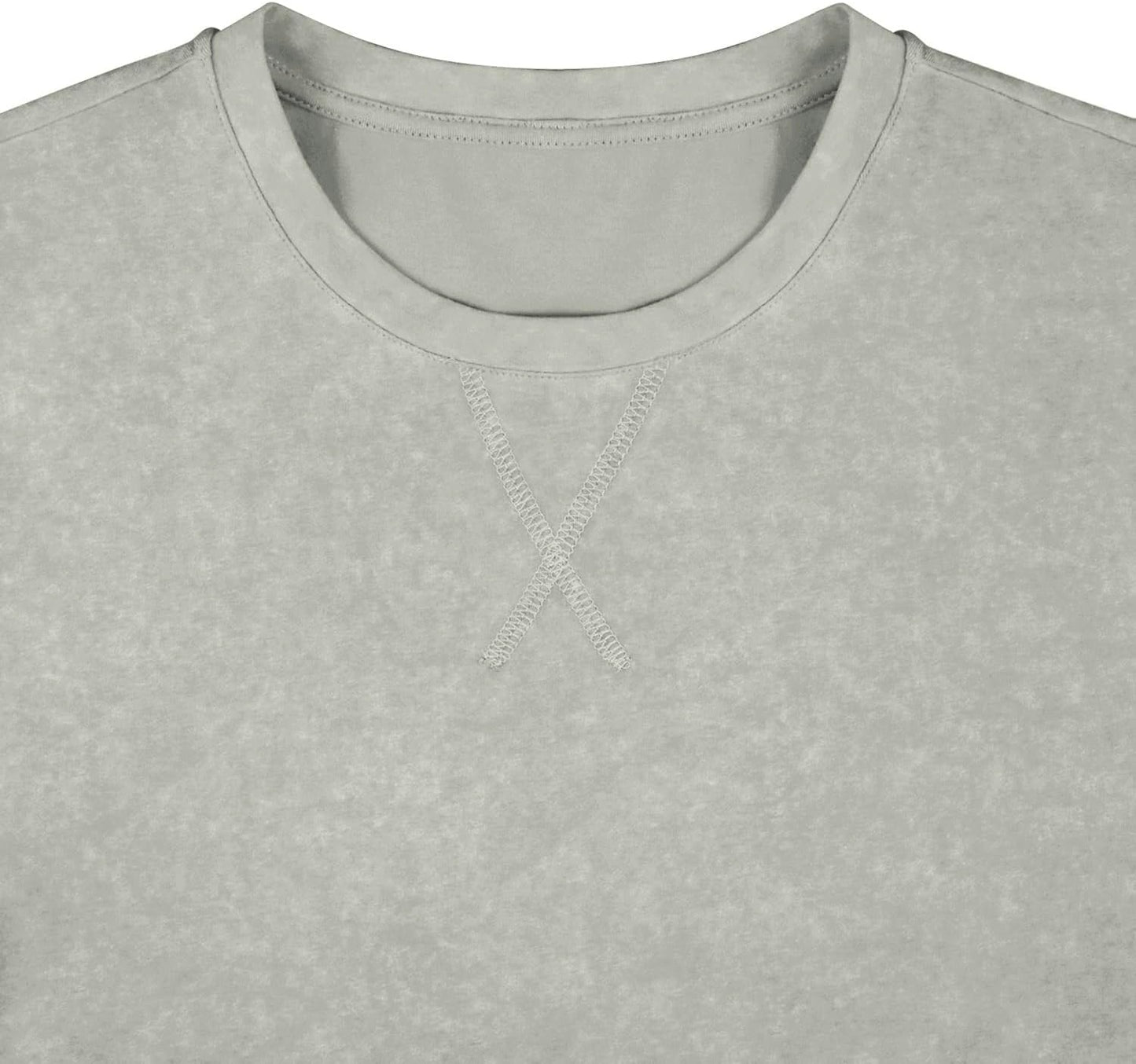 LOGEEYAR Men's Athletic Washed T-Shirts Basic Crew Neck Tees Tops Causal Distressed Cotton T Shirts for Men