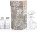 Zodax Grand Casablanca Porcelain Oil Diffuser - Home Fragrance Oil Diffuser Ideal for Living Room, Bathroom, Office - Flower Design - Gift Box Packaging Included - White Hibiscus - 6.76 Oz.
