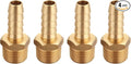 3/8 Inch NPT to 3/8 Inch Barb, Hose Barb Adapter, Air Hose Fittings Brass Pipe by TTANYAHARDWARE