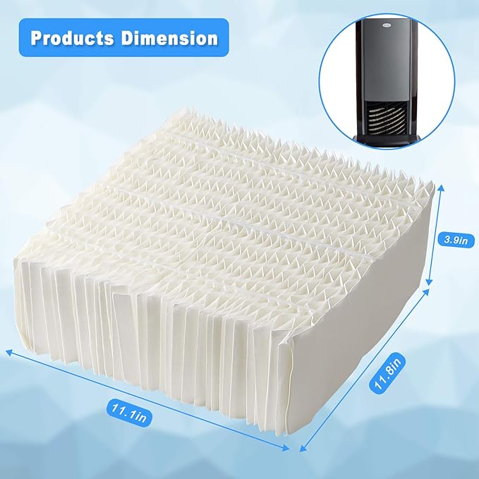 TOMOON 1043 Super Wick Humidifier Filter - Replacement for Essick Air Aircare 831000 EP9500 EP9800 836000HB and Spacesaver 800 8000 Series humidifier