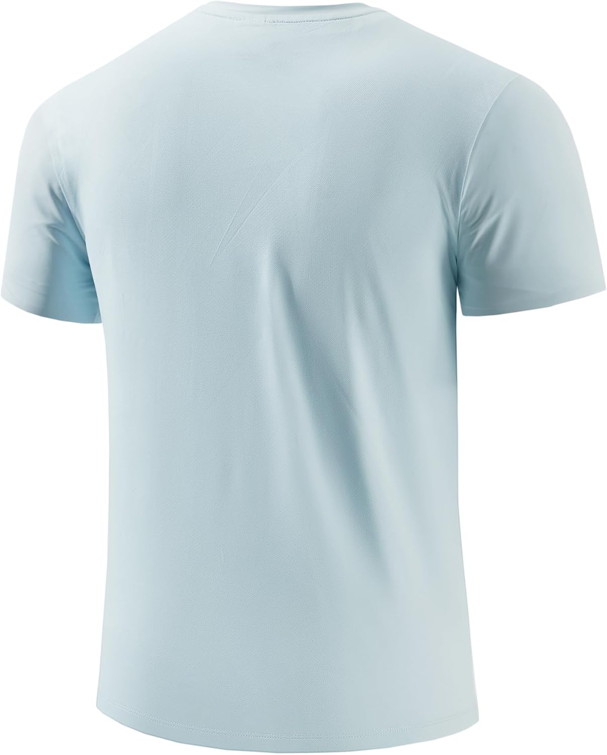 Mens Seamless Workout T-Shirts Lightweight Moisture Wicking Running Hiking Camping Tennis Pickleball Shirts for Men
