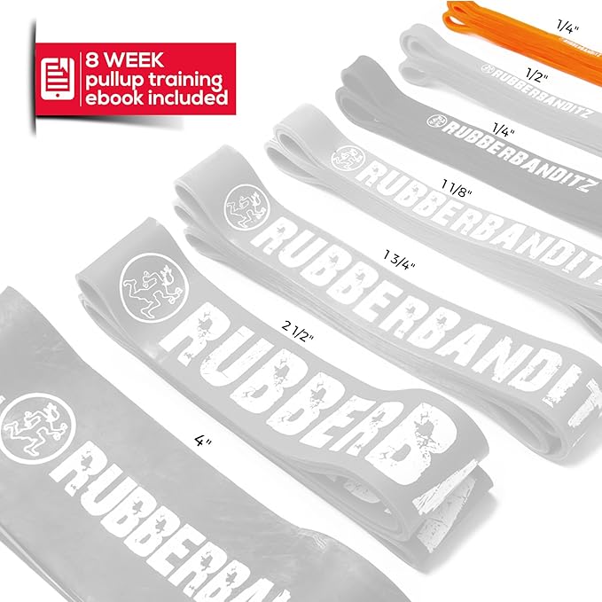 Rubberbanditz Pull Up Assist Resistance Bands Heavy Duty Loop Exercise Workout Bands for Powerlifting, Mobility, and Stretching-FlexoryFit