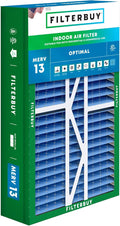 Filterbuy 17.5x27x5 Air Filter MERV 13 Optimal Defense (1-Pack), Pleated HVAC AC Furnace Air Filters Replacement for Trane Perfect Fit & American Standard (Actual Size: 17.13 x 26.13 x 4.97 Inches)