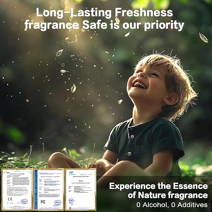 Car Air Freshener Refill for Men & Women 6.09 FL OZ /180ML-9 Month Coffee Scent Essential Oil Perfume, Essential Oil Made of Natural Plant Extracts, Compatible with Car Diffusers for Home/Office