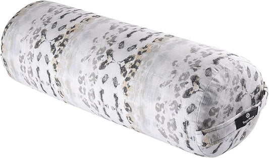 Hugger Mugger Round Yoga Bolster - Firm Round Shape, Higher Profile, Great Under Knees, Soft Support, Handmade in The USA-FlexoryFit
