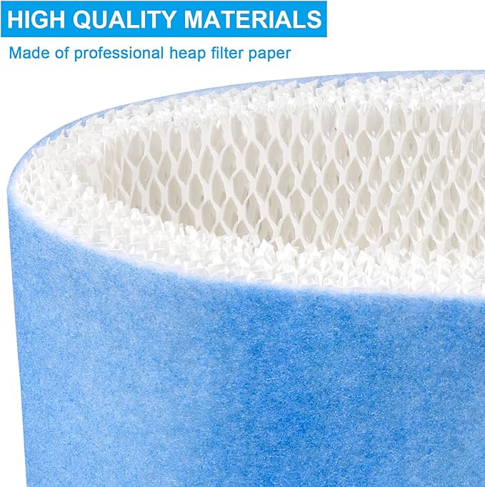 Humidifier Filter Replacement Humidifier Wick Filters Upgraded Blue Mesh Layer Compatible with Honeywell HCM-6009 HCM-6011 HM-3500 HEV680 HEV685, Part HC-14V1 HC-14 HC-14N Wicking Filter E, 3Pack
