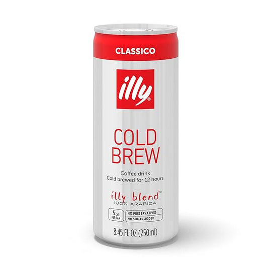 illy Ready To Drink Coffee, CLASSICO Cold Brew, 8.5 Ounce-FlexoryFit