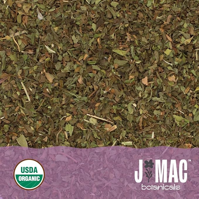J Mac Botanicals Organic Spearmint tea loose leaf-FlexoryFit