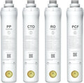 Bluevua Official RO100ROPOT 4-Pack Replacement Filter Set by Bluevua