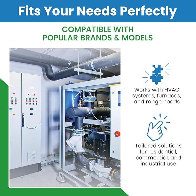 Replacement Aluminum Pre/Post Filter- 203373 9-7/8 X 19-13/16 X 3/8 2TSSS - Compatible with Honeywell Models F50E1083, F50E1091, F50E1182, F50E1190, F50E1315, F50E1223, F50A1124, (2-Pack)