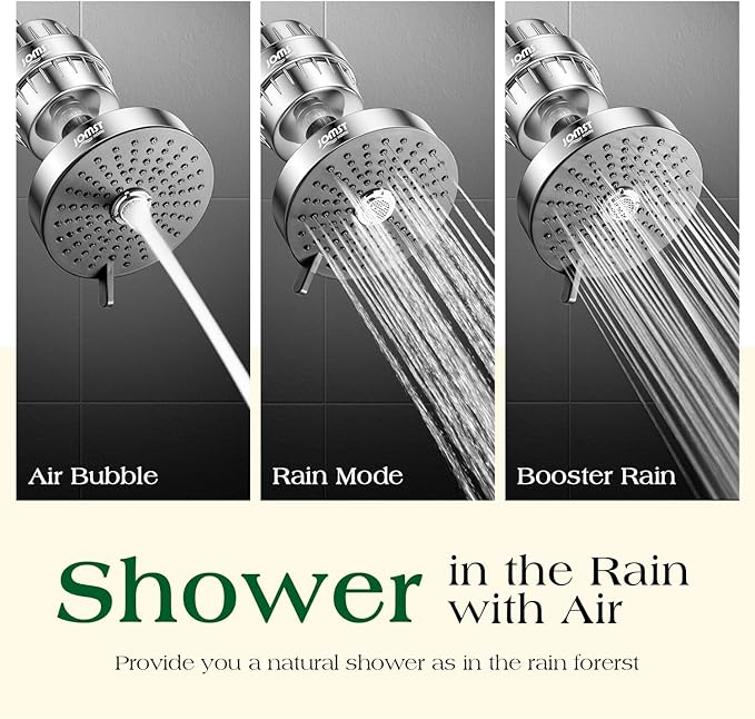 Filtered Shower Head COMBO – for Healthier Skin & Hair | 3 Mode High Pressure - Image 6
