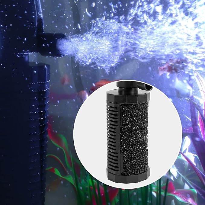 2PCS Internal Filter Sponge Foam, Aquarium Bio Sponge Rolls of Fish Tank Filter Accessories 4.5" x 2" (2Pcs Sponge)