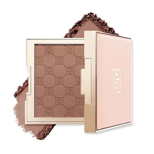 Jouer Soft Focus Hydrate & Setting Powder - Pressed Powder with Matte Finish - Blurring Powder for Fine Lines and Pores - Set Face Makeup Foundation or Concealer - Deep-FlexoryFit