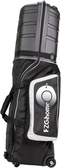Golf Travel Bags for Airlines with Hard Case Top & Wheels, Hard Shell Top Protect Golf Club, 1680D Heavy Duty Oxford, Wide-Mouth Effortless Packing, Lightweight, MidnightFjord