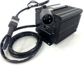 48 Volt Charger with 3-Pin Round Connector for Club Car Golf Carts Replaces PowerDrive 3 Charger 26580, 22110 Includes OBC Bypass Wire (JAC1548H-CLUB)
