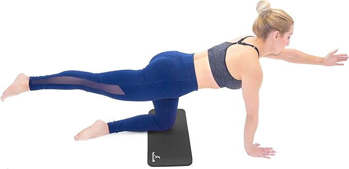 ProsourceFit Extra Thick Yoga Knee Pad and Elbow Cushion 15mm (5/8”) Fits Standard Mats for Pain Free Joints in Yoga, Pilates, Floor Workouts-FlexoryFit