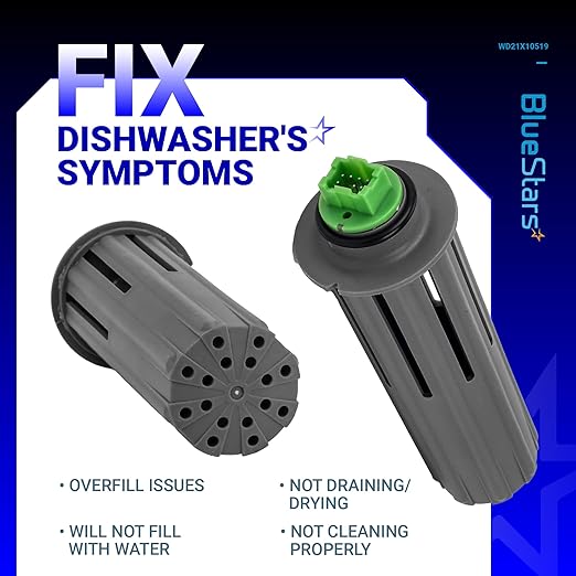 BlueStars WD21X10519 Dishwasher Flood Switch - Compatible with GE Dishwashers ADT, CDT, DDT, GDF, GDT, PDT, ZDT Series - Replaces WD21X10492 WD21X20204 3028650 PS8690623