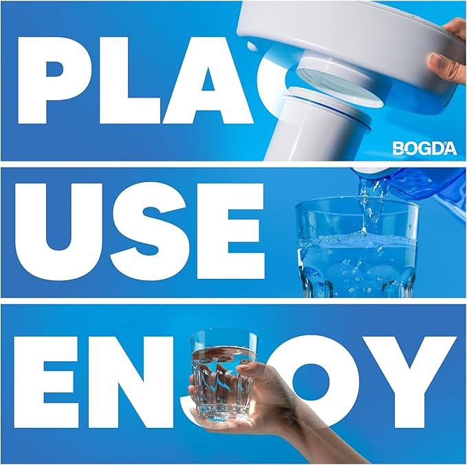 BOGDA 2 Pack Water Filter Replacement Zero, 5-Stage Compatible with Zero Pitcher and Dispenser, Fit for Zero Filter Water Replacement Filters and ZR-001 ZR-017 ZR-004