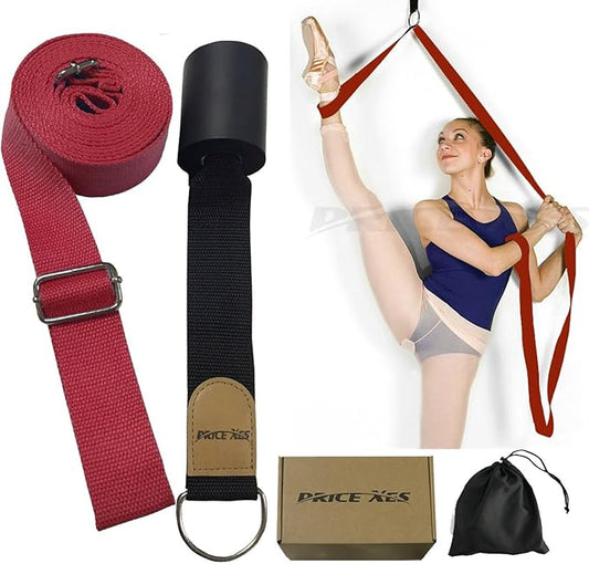 Door Flexibility & Stretching Leg Strap - Great for Ballet Cheer Dance Gymnastics or ANY Sport Leg Stretcher Door Flexibility Trainer Premium stretching equipment-FlexoryFit