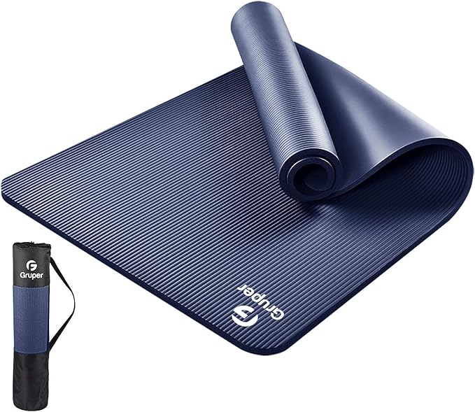 Thick Yoga Mat Non Slip, Large Size 72" L x 32" W x 0.6" TH, Premium Exercise & Fitness Mat with Carrying Strap and Bag, Workout Mats for Home-FlexoryFit