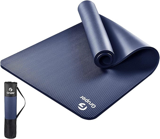 Thick Yoga Mat Non Slip, Large Size 72" L x 32" W x 0.6" TH, Premium Exercise & Fitness Mat with Carrying Strap and Bag, Workout Mats for Home-FlexoryFit