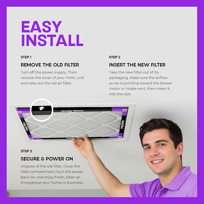 Simply 18x25x1 Air Filter, MERV 13, 6 Pack, - Image 8