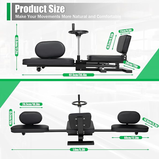 180° Stretch Leg Stretcher Split Machine, Split Machine for Flexibility, Hip Stretching Machines, for Yoga, Dance, and Martial Arts Enthusiasts, 220Lbs Load-Bearing Capacity-FlexoryFit