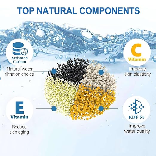 Bath Filter for Tub - Kinder Water Filter for Bathtub, Hard Water Softener to Remove Lead,Chlorine and Fluoride, Improve Skin, Hair and Nails Condition,Chrome