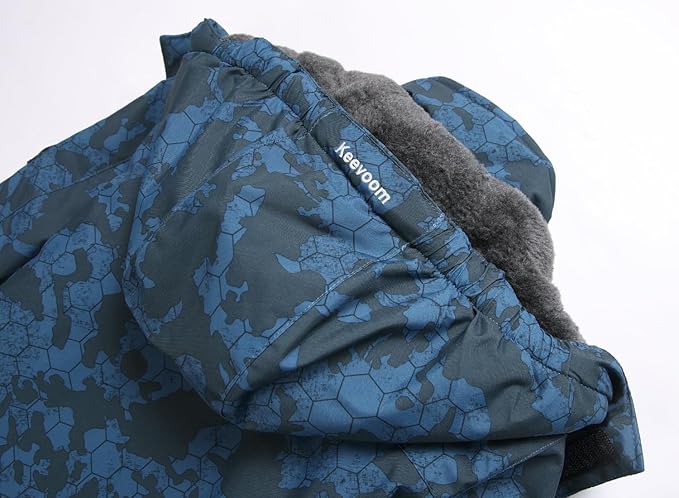 Keevoom Boys Winter Coat Ski Jacket Windproof Kids Snowboard Warm Fleece Snow Coat Waterproof Outdoor Hooded Ski Coats-FlexoryFit
