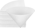 NACHLYNN 100pcs Fryer Oil Filter 4.5 Inch Cooking Oil Filter Kitchen Oil Filters Non-Woven Filter Cones Maple Syrup Filters Beeswax Filters Grease Filter Cones for Restaurant Kitchen Cafe Hotel