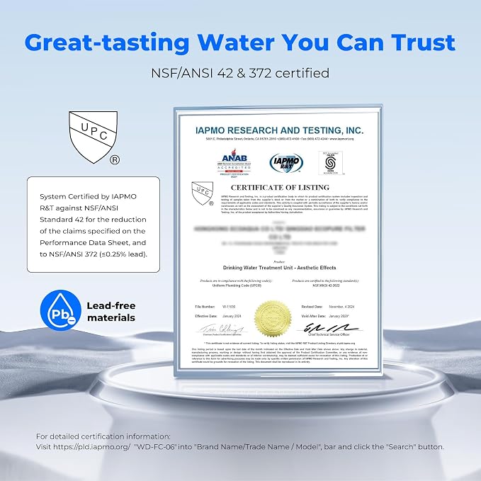 Waterdrop FC-06 Water Filter for Sink Faucet, 360° Rotating Stainless Steel - Image 5
