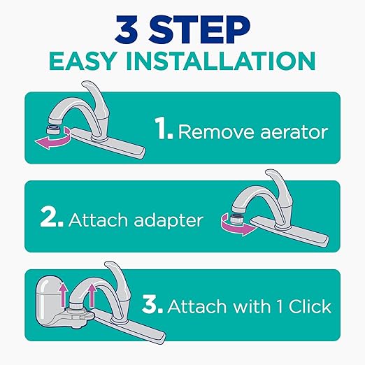 PUR Plus Vertical Faucet-Mount Water Filtration System, Lead-Reducing Filter - Image 5