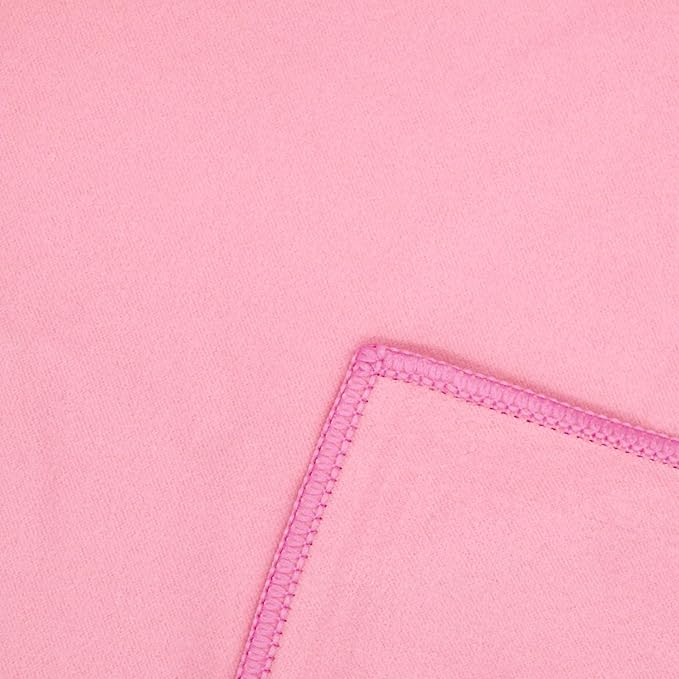 Eunzel Hot Yoga Towel Non Slip Yoga Mat Towel Non-Slip Sweat Absorbent Microfiber Towel for Hot Yoga, Pilates and Workout 72" x 26.5", Pink-FlexoryFit