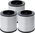 Nispira 12030 Replacement Filter for Clorox Air Purifier 11030 11031 Medium Room 3-in-1 True HEPA Activated Carbon Removes Smoke, VOCs, Odor. 3 Packs