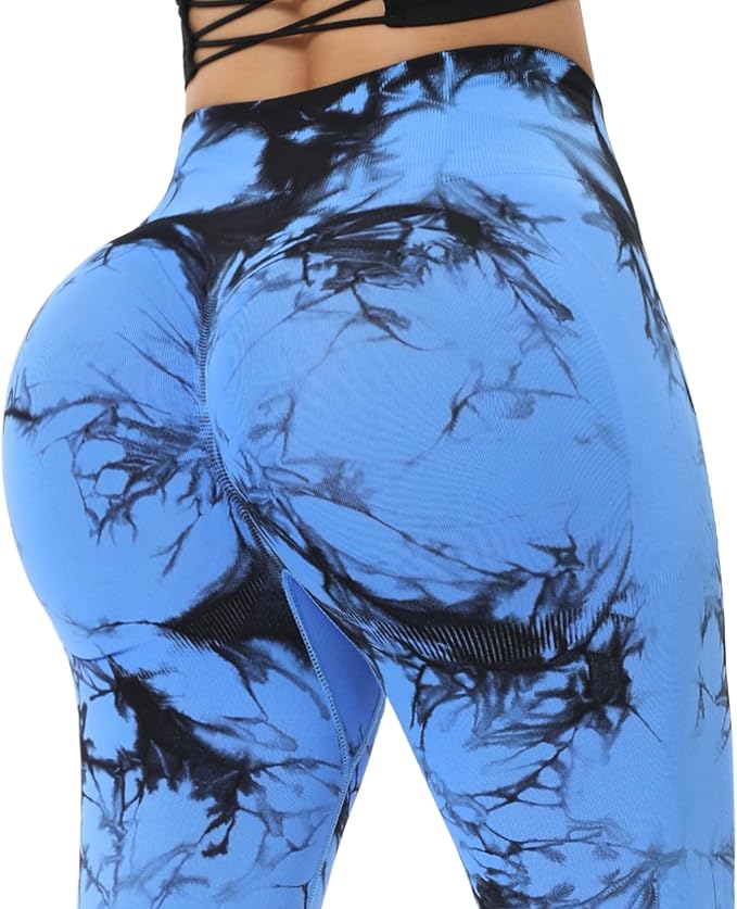 DIBAOLONG Womens High Waist Yoga Pants Cutout Ripped Tummy Control Workout Running Yoga Skinny Leggings-FlexoryFit
