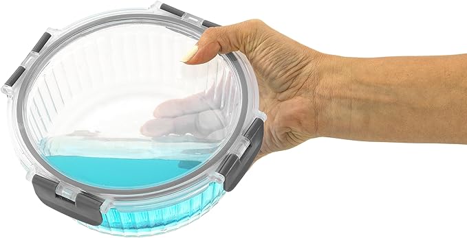 JoyJolt 24pc Borosilicate Glass Storage Containers with Lids | 12 Airtight/Freezer Safe Food Storage Containers for Pantry and Kitchen | Meal Prep Container for Lunch | Glass Tupperware Set-FlexoryFit