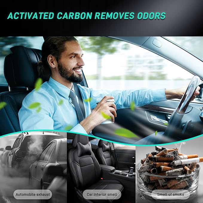 Cabin Air Filter Compatible with 2005-2023 Tacoma, 2013-2016 Dart, 2003-2008 Vibe, Automotive Cabin Filter Replacement for CF10374, CP374, Pack of 3