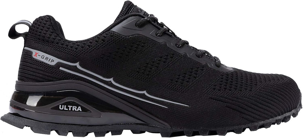 Kricely Men's Trail Running Shoes Fashion Walking Hiking Sneakers for Men Tennis Cross Training Shoe Outdoor Snearker Mens Casual Workout Footwear