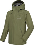 WICKHAM Men's High-performance Rain Jacket Outdoor Waterproof Windproof Coat fully Sealed Seams Shell for Expedition,Golf