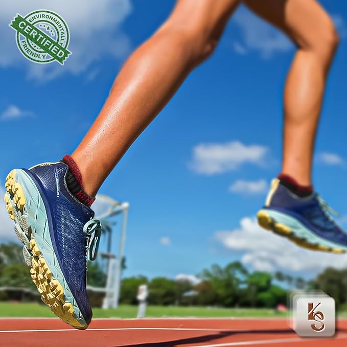 KEMISANT Men Running Socks,Active Ankle Socks No show Cushioned Footbed Arch Support-FlexoryFit