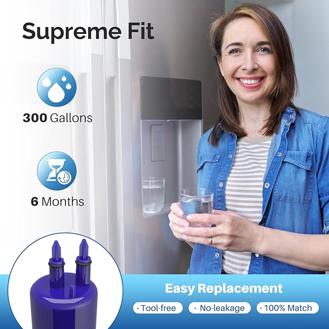 ICEPURE Replacement for 4396841, Everydrop® Filter 3, EDR3RXD1, 4396710, Kenmore® 9083, 9030, 46-9083, 46-9030, Refrigerator Water Filter, 4PACK