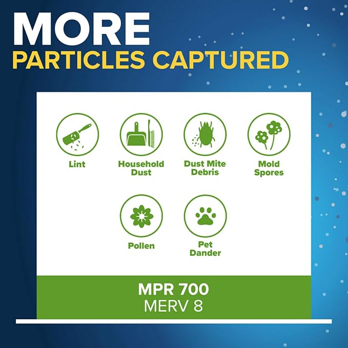 Filtrete 18x22x1 AC Furnace Air Filter, MPR 700, MERV 8, Tough on Pollen - Image 4