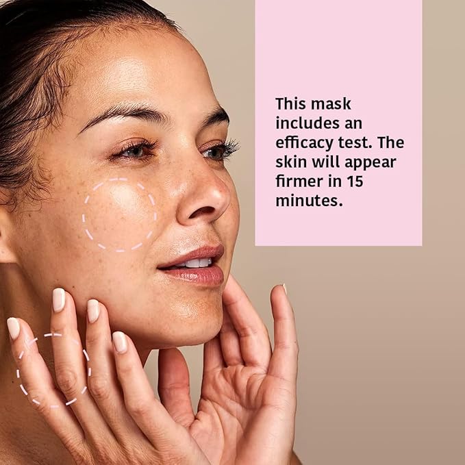 IROHA NATURE Face Masks - Packs for Better Skin (Pack of 5, Anti-Aging Face & Neck Tissue Mask with Collagen (96% Natural Ingredients))-FlexoryFit