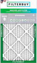 Filterbuy 10x20x1 Air Filter MERV 8 (MPR 700) Dust Defense Replacement (1-Pack), Electrostatic Pleated HVAC AC Furnace Filters, Made in USA (Actual Size: 9.50 x 19.50 x 0.75)