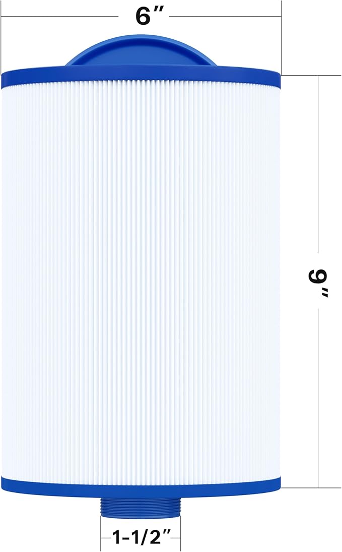 Cryspool® 06011 Filter Compatible with 6CH-47, FC-0315, PTL47W-P4, 373043 Hot Tub Filter, 47 Sq. Ft Spa Filter Cartridge, 2 Pack