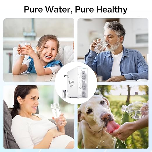 Stokk Tankless Reverse Osmosis System, 800 GPD Fast Flow Water Filter, NSF/ANSI 58&42, 8 Stage RO System, 3:1 Pure to Drain, Under Sink Tankless RO System, Smart Faucet, Reduce PFAS, S2